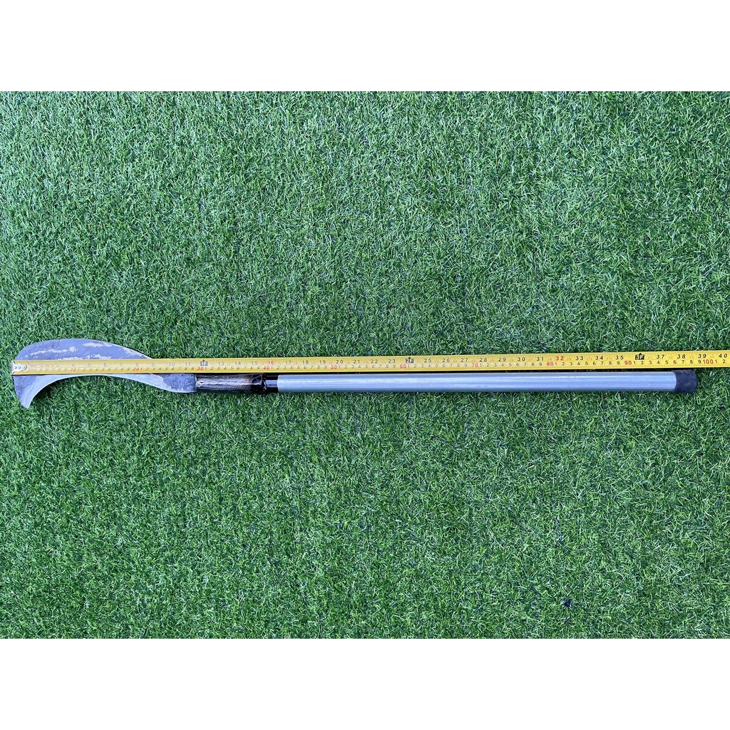 มีดพร้า มีดฟันต้นไม้ ผลิตจากเหล็กหนา คุณภาพดี มีดถางดายหญ้า มีดหวดโค้งปลายตัด - รูปที่ 2