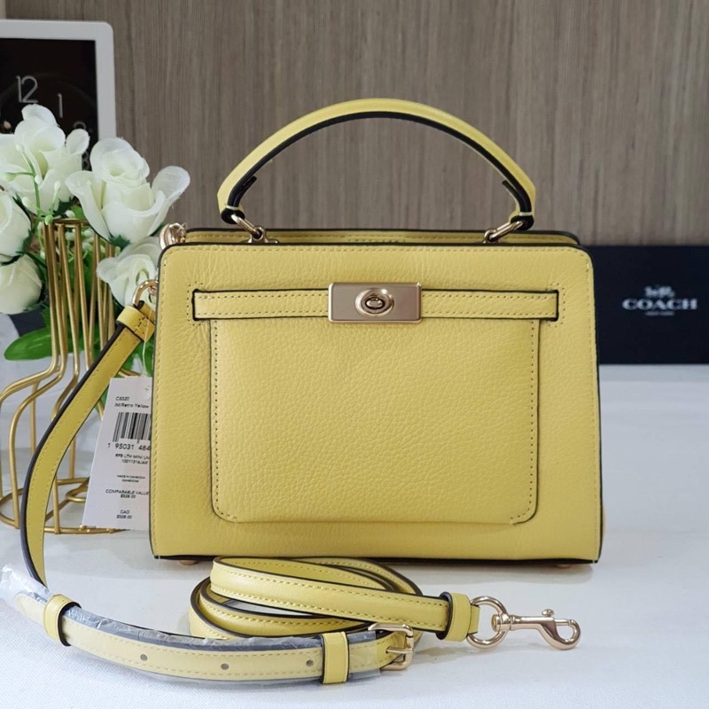 COACH MINI LANE TOP HANDLE IN COLORBLOCK SIGNATURE CANVAS (COACH COACH MINI LANE TOP HANDLE IN COLORBLOCK SIGNATURE CANVAS (COACH