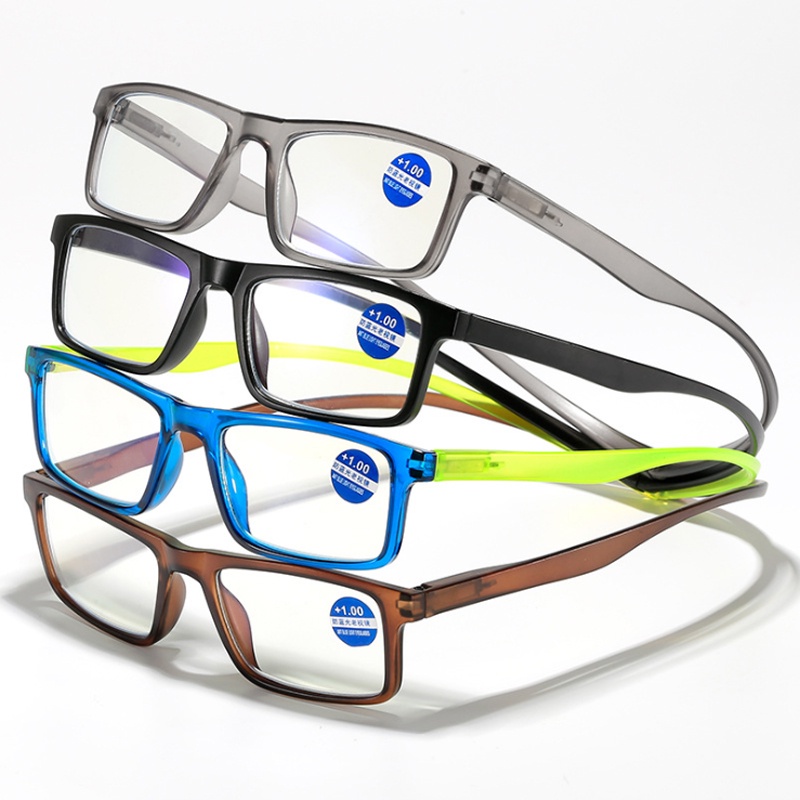 Frames & Glasses 133 บาท Boyseen แว่นตาอ่านหนังสือแฟชั่นทรงสี่เหลี่ยมป้องกันแสงสีฟ้าแบบพกพา Fashion Accessories