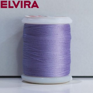 ELVIRA ด้ายเย็บโพลีเอสเตอร์ 2 เกลียว (สีม่วง) ความยาว 500 เมตร (11-8104-0093-2158)