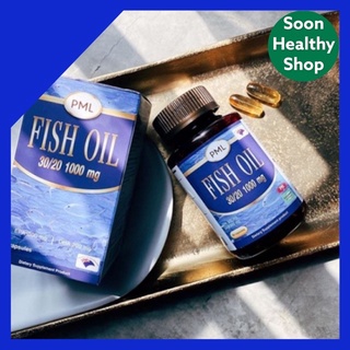 PML fish oil พีเอ็มแอล ฟิชออยล์ 30/20 1000 mg (60 เม็ด) อาหารเสริมนำ้มันปลา