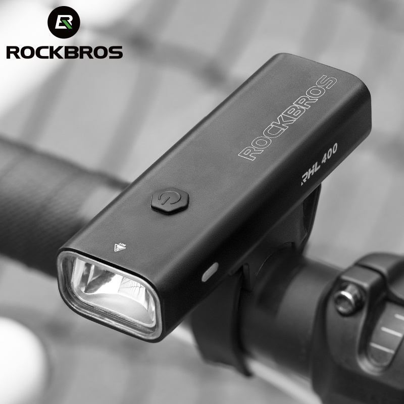 ROCKBROS ไฟจักรยาน กันน้ํา จักรยานเสือหมอบ ไฟจักรยาน ชาร์จ USB ไฟฉายขี่จักรยาน ถอดไฟหน้าอย่างรวดเร็ว อุปกรณ์เสริมจักรยาน