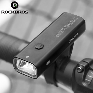 Rockbros ไฟจักรยาน กันน้ํา จักรยานเสือหมอบ ไฟจักรยาน ชาร์จ USB ไฟฉายขี่จักรยาน ถอดไฟหน้าอย่างรวดเร็ว อุปกรณ์เสริมจักรยาน