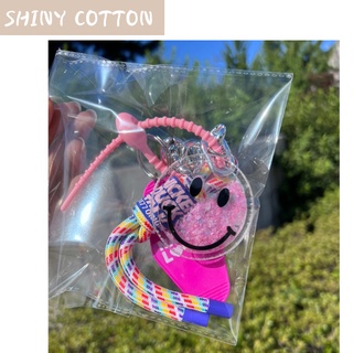 [Shiny Cotton] โซ่กระเป๋า ผ้าฝ้าย ลายหน้ายิ้ม