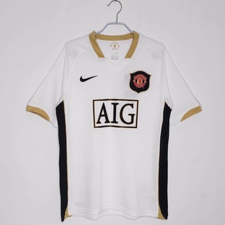 เสื้อกีฬาแขนสั้น ลายทีมฟุตบอล Manchester United 2006/07 ชุดเยือน คุณภาพสูง ไซซ์ S-XXL