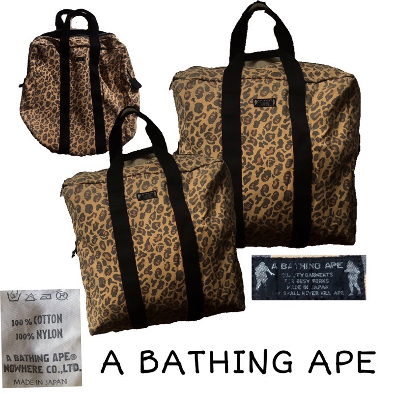 กระเป๋า A BATHING APE BAG MADE IN JAPAN มือสอง ของแท้ ใบใหญ่