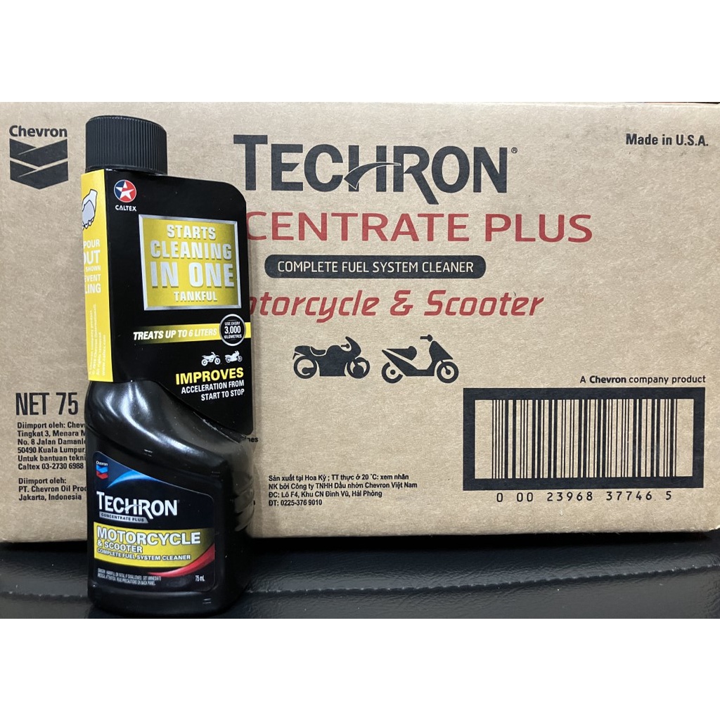 Fuel Additives & Savers 81 บาท น้ำยาล้างหัวฉีด Caltex Techron Concentrate Plus Motorcycle ขนาด 75 ml Automobiles
