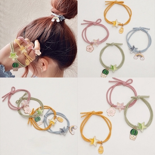 Korean Colored Small Rubber Band Hair Band Bracelet Dual-use