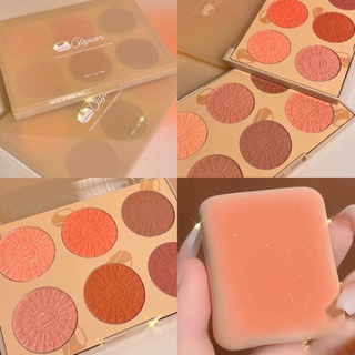 บลัชออนเกาลัด งานแท้ /  Xiyuan Chestnut six-color Blush Powdertray #X1027