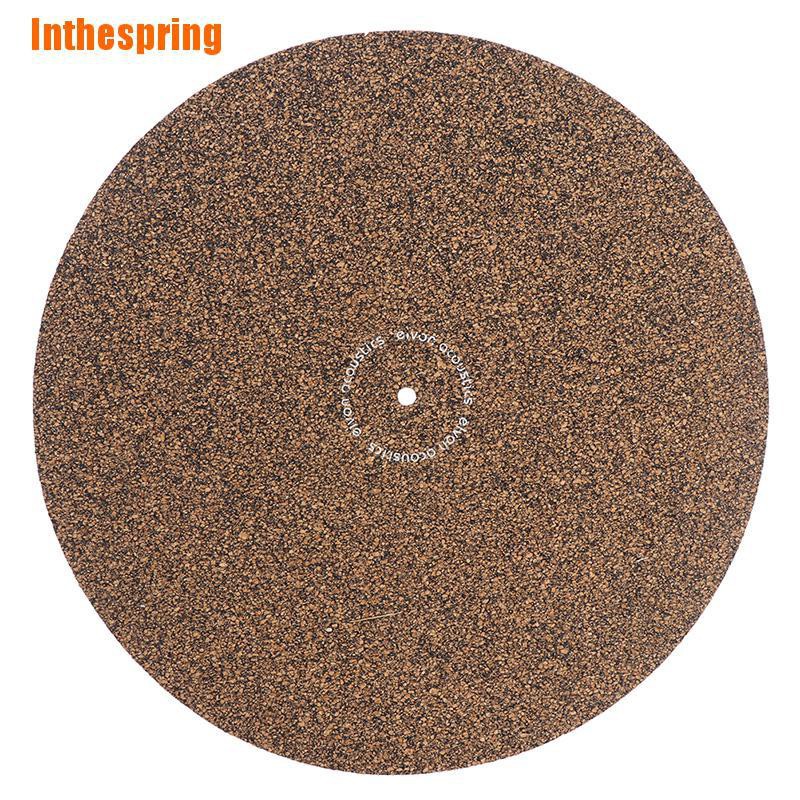 Inthespring Cork Rubber Turntable Platter Mat Slipmat AntiStatic For