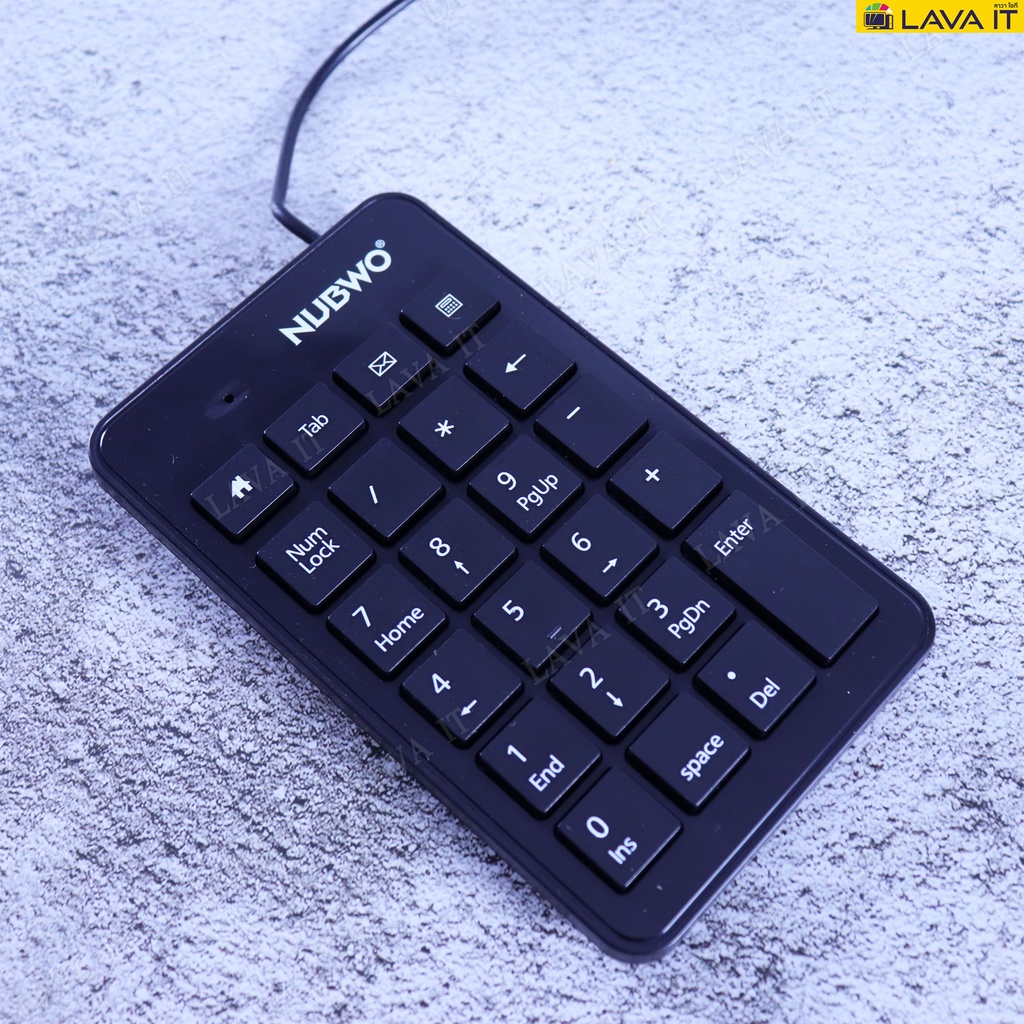 Nubwo NK-22 คีย์บอร์ดตัวเลขมีสาย USB Keyboard Numerric Keypad (รับประกันสินค้า 1 ปี)