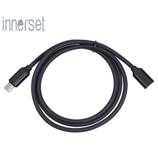 [Innerset] สายเคเบิลต่อขยาย Usb C Type C ตัวผู้ เป็นตัวเมีย สําหรับชาร์จ Pd