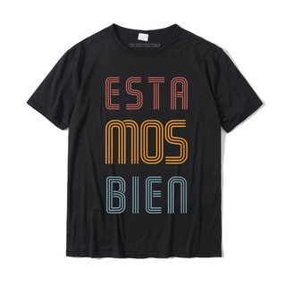 เสื้อยืดผ้าฝ้าย พิมพ์ลาย Puerto Rico Estamos Bien สไตล์วินเทจ ย้อนยุค ใส่สบาย สําหรับผู้ชายS-5XL