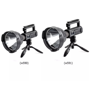 Super Bright ไฟฉายแรงสูง สปอร์ตไลน์ W-590/W591ไฟฉาย Searchlight P50 P70 ไฟฉายโคมไฟชาร์จ USB กันน้ำ  โคมไฟสำหรับตั้งแคมป์