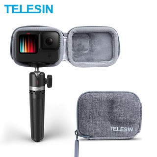 Telesin กระเป๋าเคส ขนาดเล็ก สําหรับ GoPro HERO 11 10 9 สีดํา