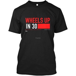 เสื้อยืด พิมพ์ลาย Wheels Up in 30 Criminal Minds DMN103 สีดํา