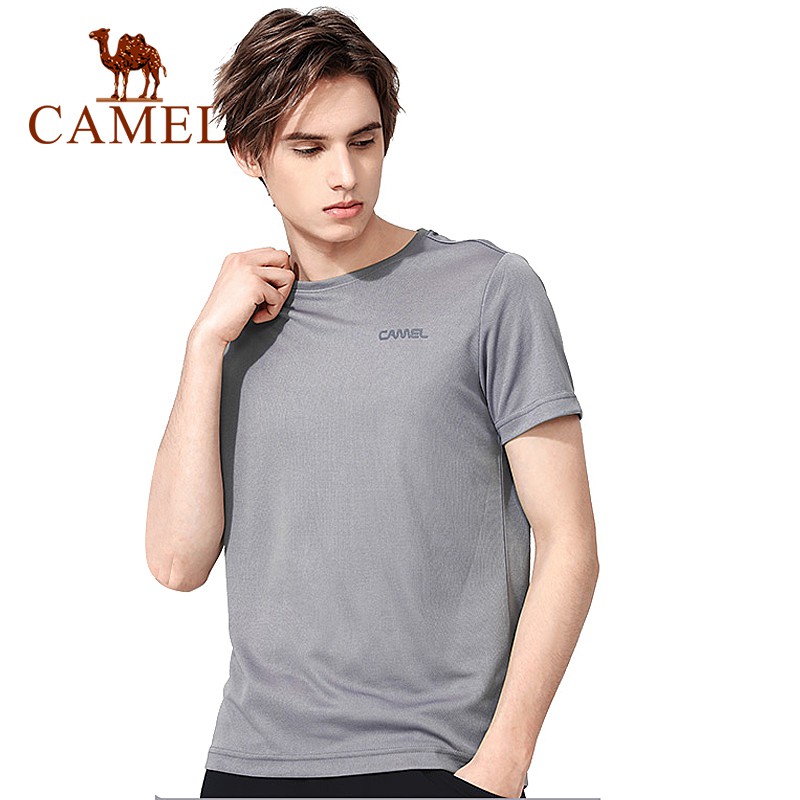 Camel เสื้อยืดคอกลม แขนสั้น ระบายอากาศ แห้งเร็ว สําหรับผู้หญิง