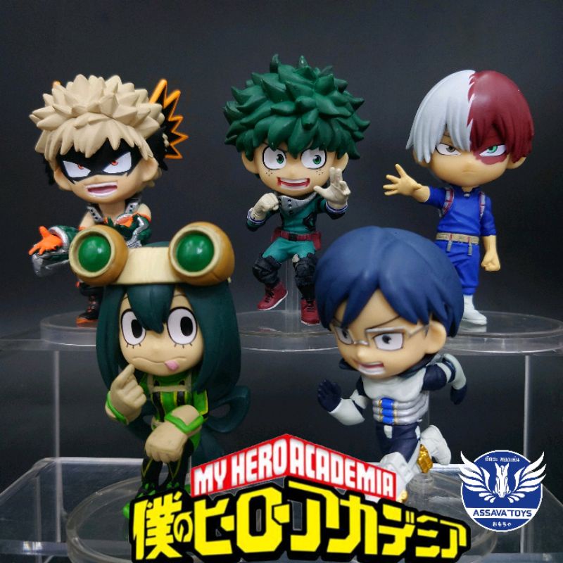 โมเดล My Hero Academia Set-X ขนาด 7 - 10 Cm งานสวยสุดยอด มิโดริยะ บาคุโก โทโดโรกิ ทสึยุ และ เทนยะ ราคาถูก พร้อมส่ง