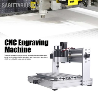 Sagittarius314 เครื่องแกะสลัก CNC ขนาดเล็ก 3 แกนอลูมิเนียม 100-240V