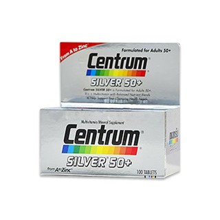 เซนทรัม ซิลเวอร์ 50+ CENTRUM SILVER 50 วิตามินบำรุงร่างกาย 30 เม็ด อาหารเสริมผู้สูงอายุ อาหารเสริมของฝากผู้ใหญ่