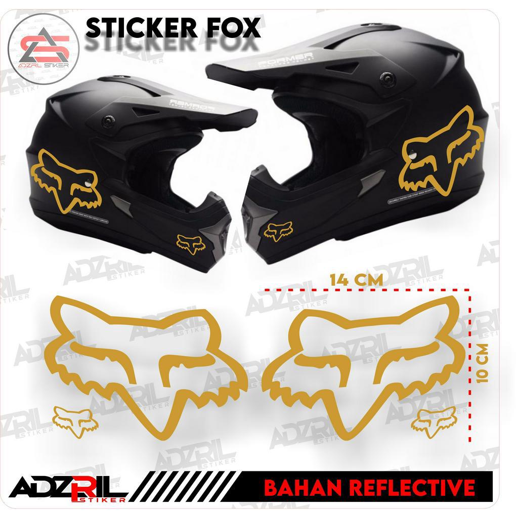 Cros FOX HELMET CUTTING STICKER / FOX STICKER / สติ๊กเกอร์หมวกกันน็อค / UNIVERSAL BODY