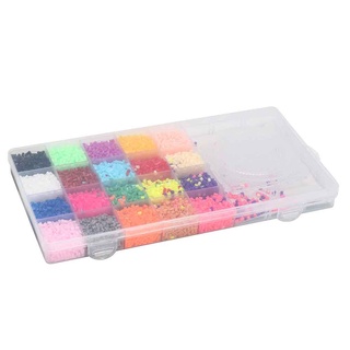 DIY 13000 PCS(20 color) Perler Beads Fuse Beads Kit DIY for Kids Adults Hama 3D Puzzle Set Toy 2.6mm