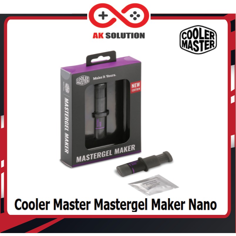 Cooler Master Mastergel Maker Nano แพ็คเกจใหม่ Flat syring ซิลิโคนระบายความร้อนCPU/GPU