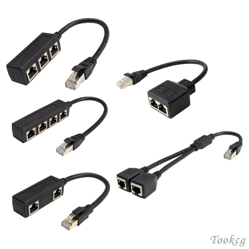[Tookcg] Rj45 ตัวแยกสายแลนอีเธอร์เน็ต ปลั๊กแอนด์เพลย์ เชื่อมต่ออีเธอร์เน็ตแลน แล็ปท็อป