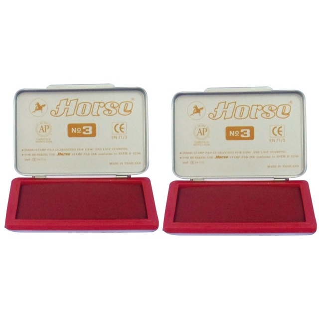Hourse EN71/3 ถาดหมึกแสตมป์ (9.5 x6.5 ซม.)
