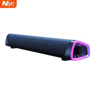 Niye Computer Wireless Bluetooth &amp; Wired Speaker Quad Stereo 3D Surround Subwoofer USB Power Supply 3.5mm Jack Audio Input