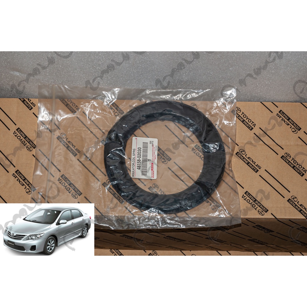 ยางรองคอยสปริงหน้า Toyota Altis แท้ เบิกศูนย์ ปี 08-13 ZZE141 1.6 1.8 Part No. 4815-02030