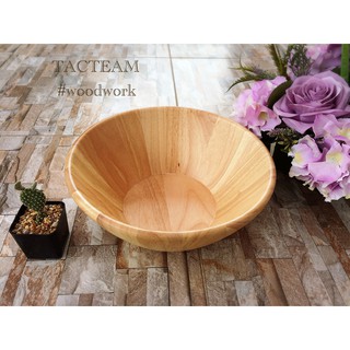 ถ้วยไม้ยาง เคลือบ food-grade (Size M) ผลิตและจัดจำหน่ายโดย... TACTEAM ‪#‎woodwork‬