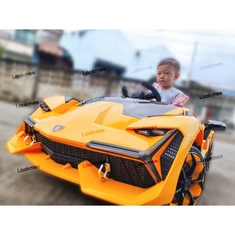 รถแบตเตอรี่เด็ก รถไฟฟ้า BM/Ferrari/Lamborghiniคันใหญ่ เปิดปิดประตูได้(รุ่นใหม่ล่าสุด)รีโมทMobile App