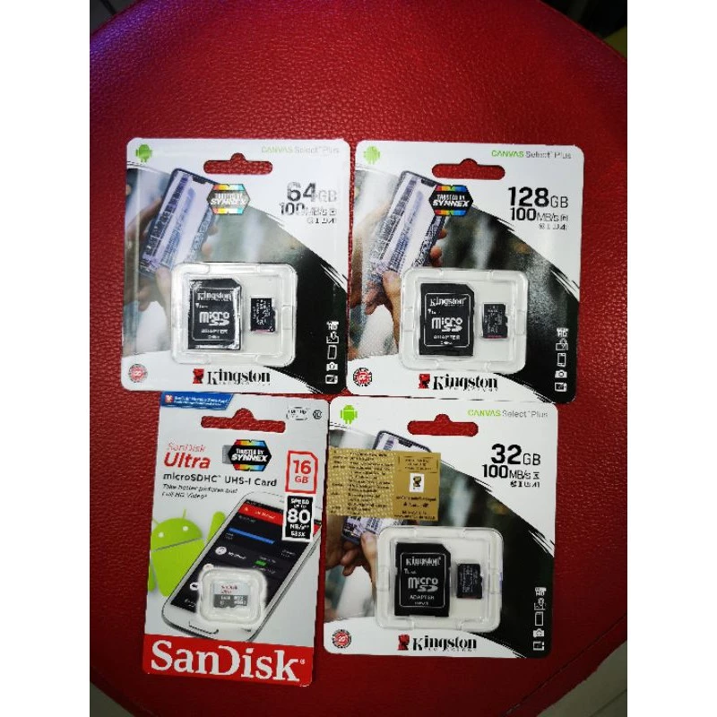 32GB-256GB Kingston เมมโมรี่การ์ดคิงส์ตัน​ CLASS10ของแท้100% micro SD card กล้องติดรถ เมมกล้องวงจรปิด thumbnail 6