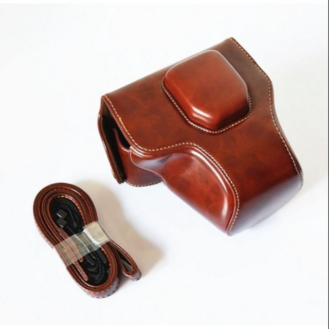 เคสหนัง เคสกล้อง Olympus OMD EM10 พร้อมสายคล้องคอ สไตล์วินเทจ