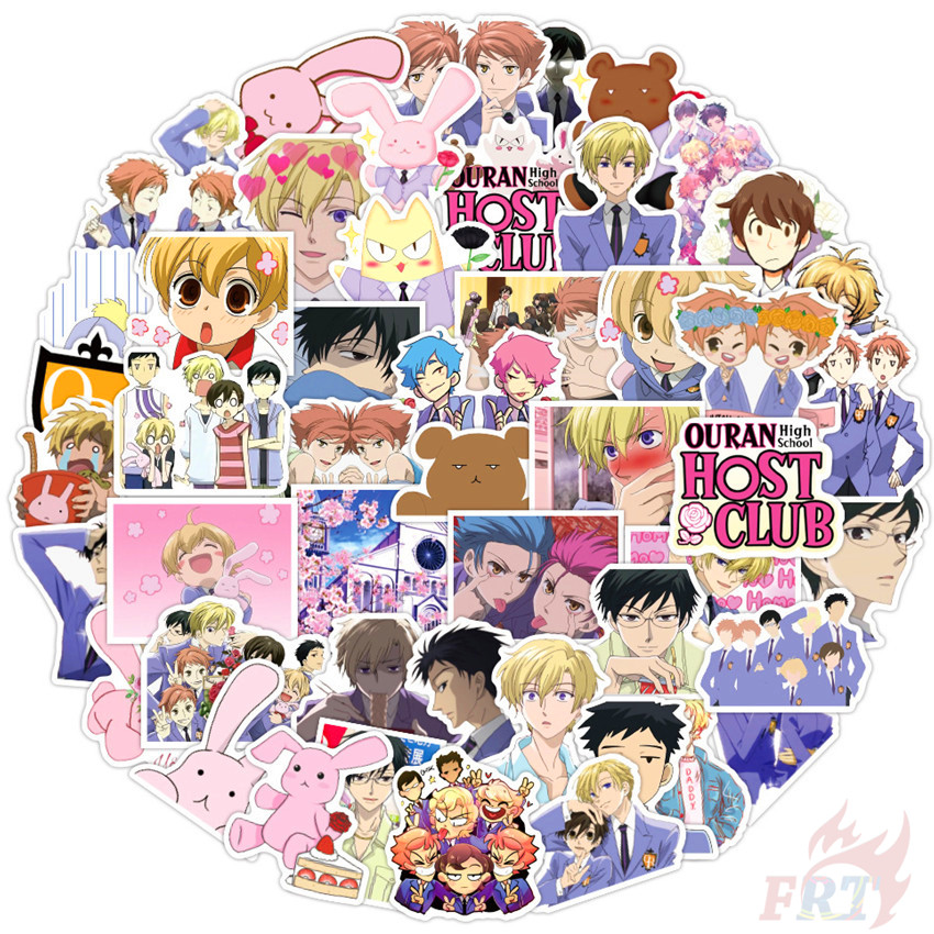 50ชิ้น/เซ็ต สติ๊กเกอร์ Ouran High School Host Club Series 01 อะนิเมะ Fujioka Haruhi King DIY แฟชั่นสติ๊กเกอร์ Doodle กันน้ํา