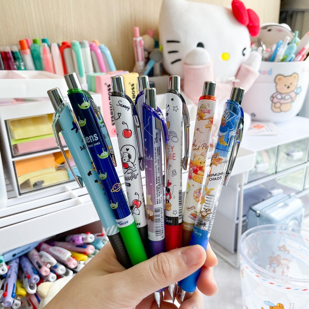 ดินสอกด Pentel Energize ดินสอกดเก็บหัวได้ ลาย ลิขสิทธิ์แท้ นำเข้าจากญี่ปุ่น Sanrio San-x Disney ชินจัง - รูปที่ 4