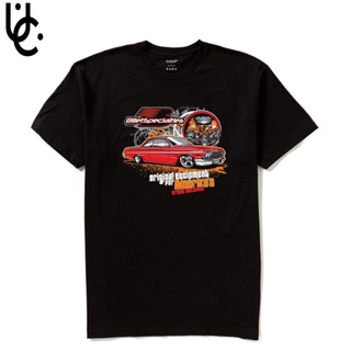 T-shirt เสื้อยืด พิมพ์ลายการ์ตูนอนิเมะ Lowride series nascar Games gamer สไตล์วินเทจ เรโทร สําหรับผู้ชาย และผู้หญิง ผ้าฝ