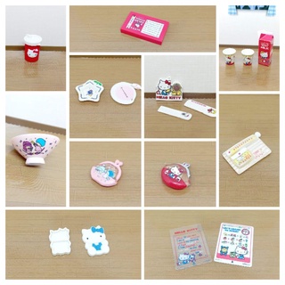 Rement (รีเม้นท์)มือสอง Kitty (คิตตี้) sanrio (ซานริโอ้) แบบแยกชิ้นขาย ของเล่น ของจิ๋ว โมเดลขนาดเล็ก ของแต่งห้องตุ๊กตา