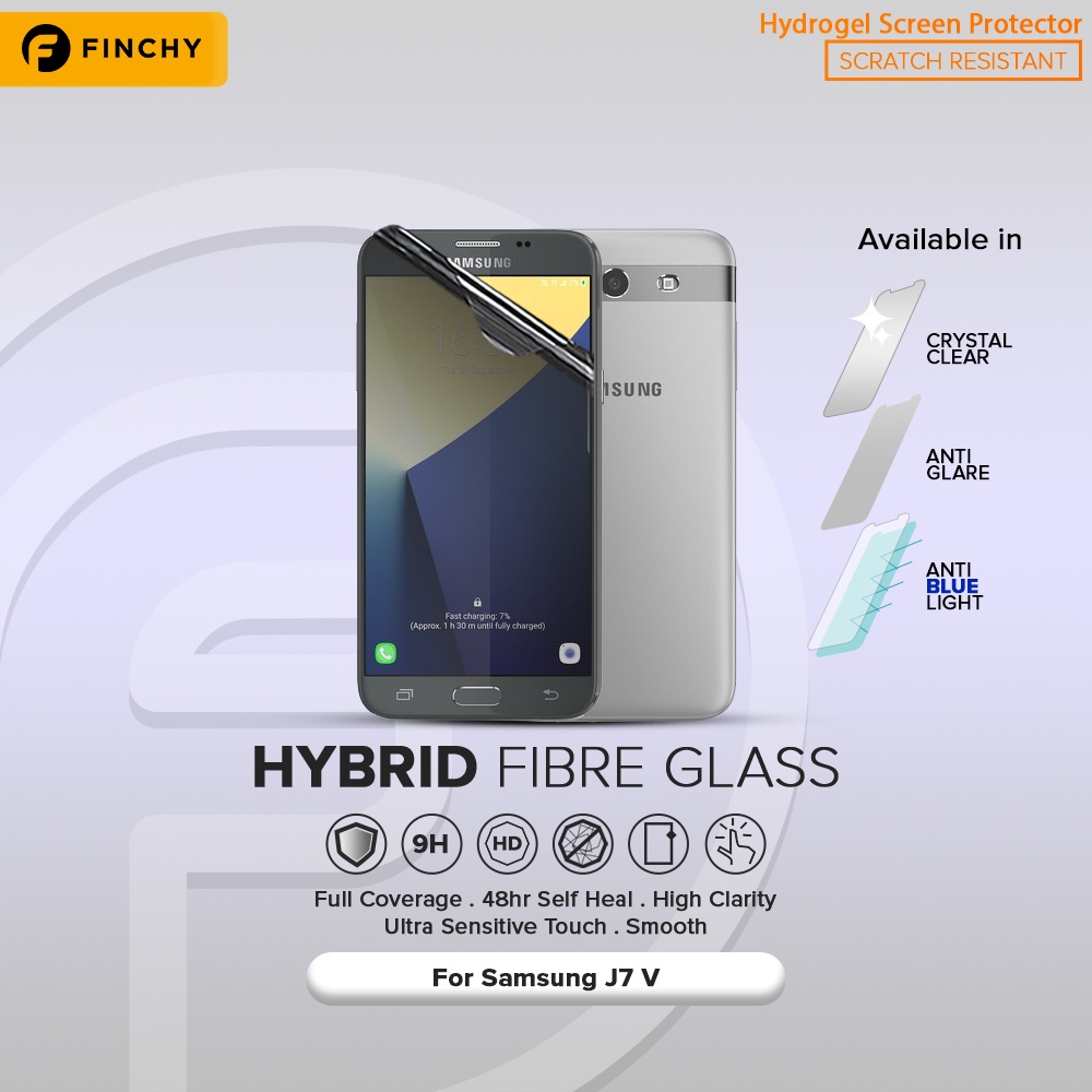 FINCHY Samsung J7 V Hydrogel Premium Anti-Break Screen Protector - ด้านหน้า