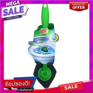 แปรงใยขัดล้างสุขภัณฑ์หัวจรวดเข้าซอก SCOTH-BRITE สีเขียว แปรงทำความสะอาด CORNER-HEADED TOILET SCRUB BRUSH SCOTCH-BRITE GR