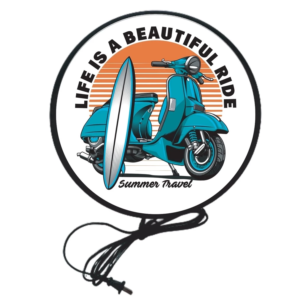 ป้ายไฟ LED Vespa ขนาด 30-40 ซม. thumbnail 9