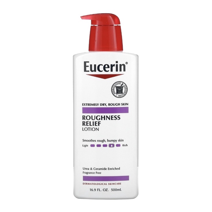 Eucerin Roughness Relief Lotion, Fragrance Free, 16.9 fl oz (500 ml ...