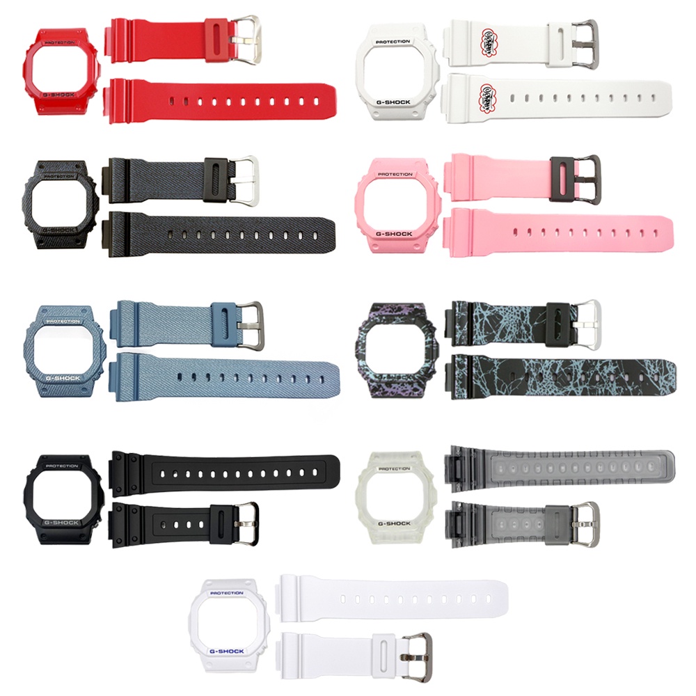 Casio G-Shock กรอบและสาย รุ่น DW-5600,DW-5600CX,DW-5600DC,DW-5600E,DW-5600EH,DW-5600LR,DW-5600PM,DW-