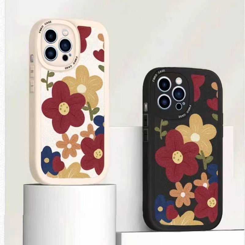 เคสโทรศัพท์มือถือ แบบนิ่ม ลายดอกไม้ ตาโต สําหรับ OPPO A98 A96 A95 A94 A93 A92 A91 A79 A78 A77S A76 A74 A57 A55 A54 A53 A38 A18 A33 A52 A31 A17 A16K A15S