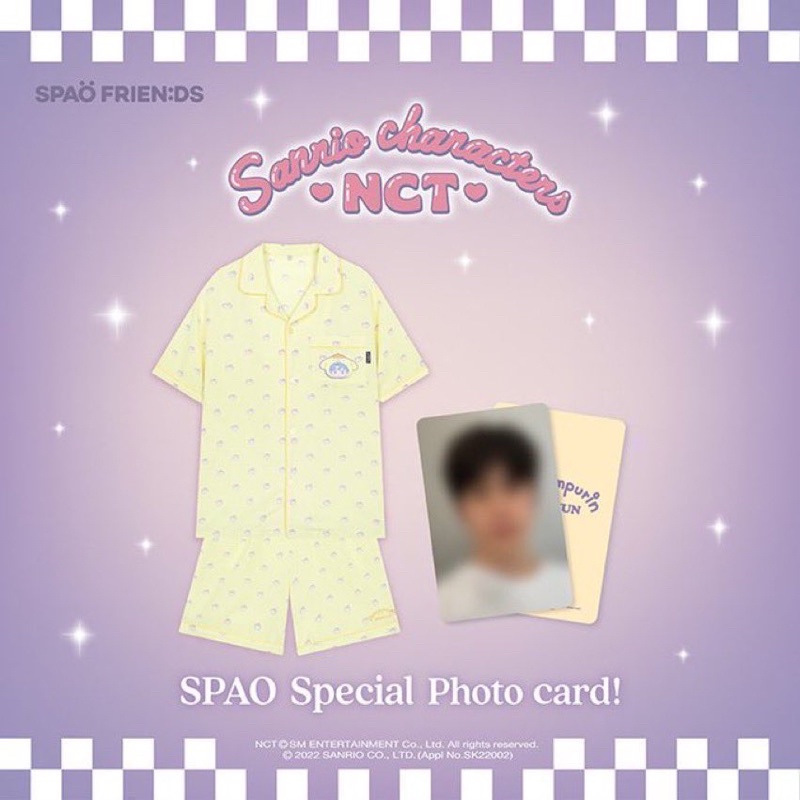 พร้อมส่ง sanrio x NCT ชุดนอน แจฮยอน เจโน่ จีซอง โดยอง แทยง