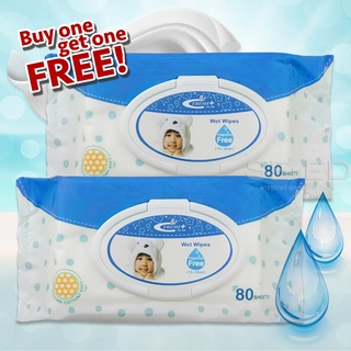 ทิชชูเปียก เฟรชพลัส เว็ทไวท์ ไม่มีกลิ่น : Fresh Plus Wet Wipes Fragrance Free 80 ชิ้น