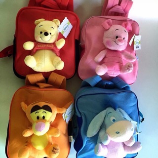 กระเป๋าเป้ เด็กผู้ชายเด็กผู้หญิง หมีพู พิกเล็ท pooh piglet bag