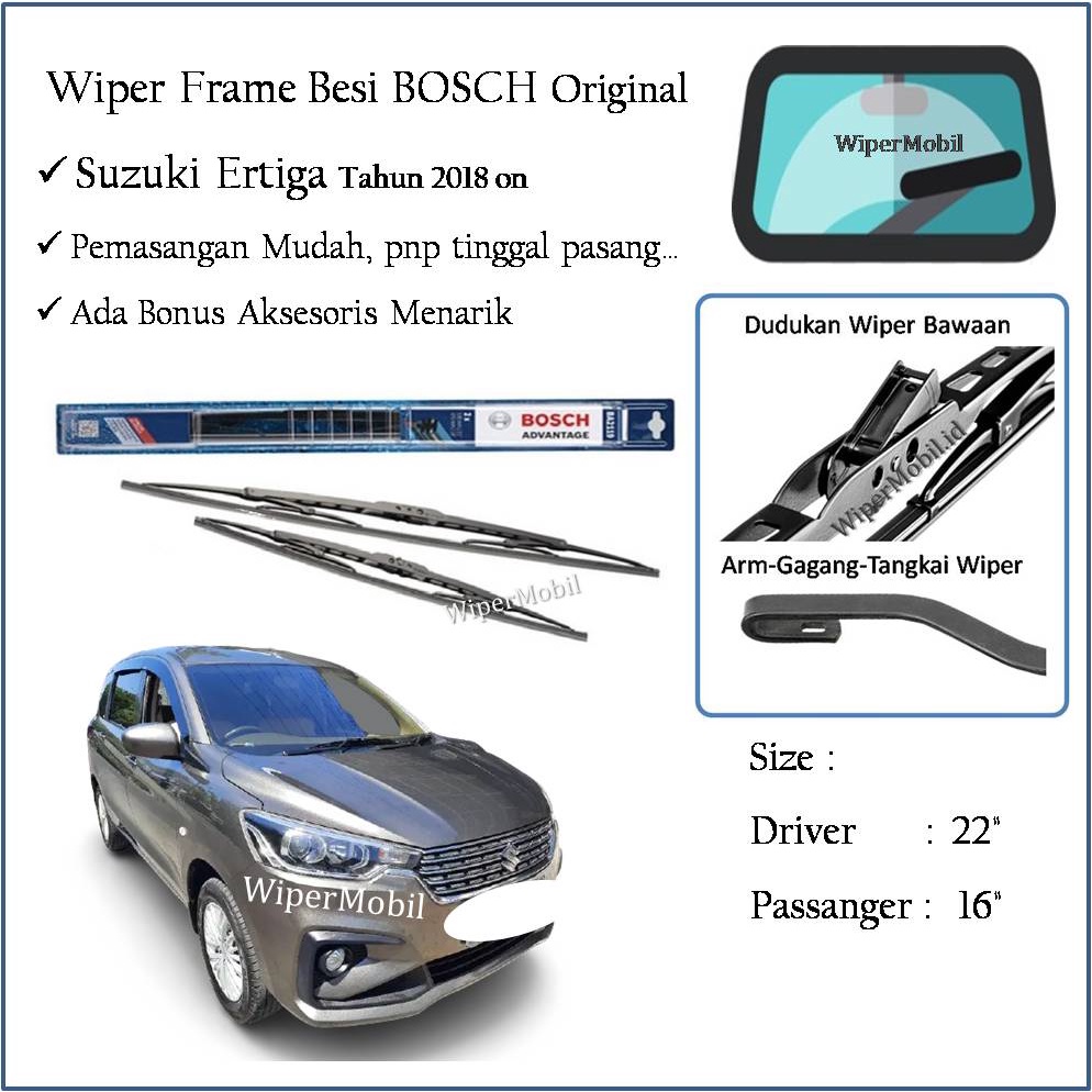 ที่ปัดน้ําฝน Bosch สําหรับ Suzuki Ertiga 2018 2019 2020 2021 2022