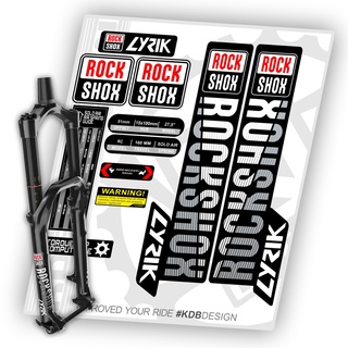 สติกเกอร์รูปลอก ลาย ROCKSHOX LYRIK klaten สําหรับติดตกแต่งรถจักรยาน